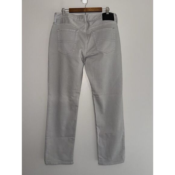 Five Four Gray Jeans Fenton Relaxed  Straight Mens 33x32 Casual Stretch Denim - Picture 7 of 16
